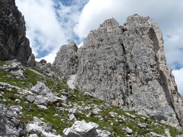 Steil führt der Anstieg hinauf zur Gargglerin.