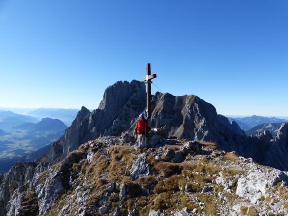 Maukspitze und dahinter grüßt die Ackerlspitze herüber.