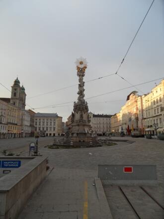 Die Dreifaltigkeitssäule am Linzer Hauptplatz