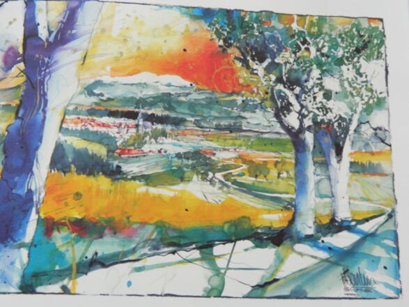 Haag, ein Aquarell von Erwin Kastner