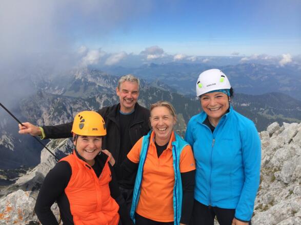 Gipfelbild mit Blick Richtung Geigelstein