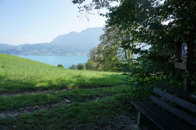 Aublick zum Attersee