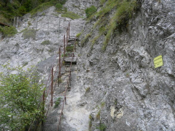 Rückblick gesperrter "Gefährlicher Steig"