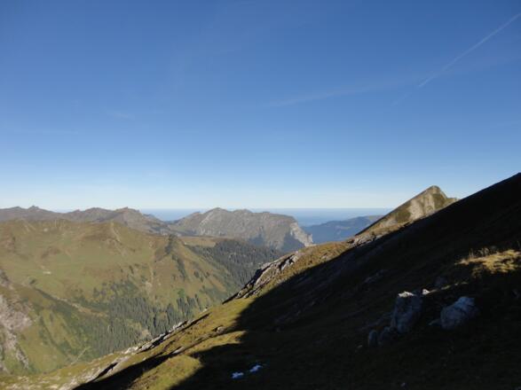 Blick über die Kanisfluh Richtung Bodensee
