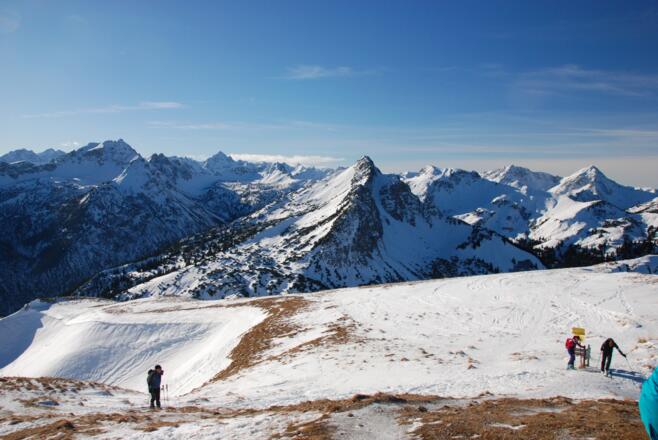 Platau am Gipfel