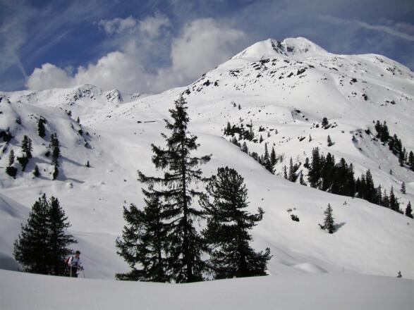 über dem Siedeljoch zum Hengstkogel - Gressensteinalm, dahinter links der Gressenstein
