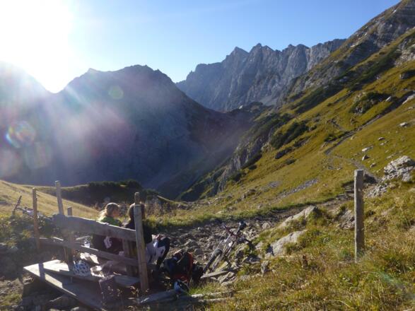 Ausblick vom Lamsenjoch