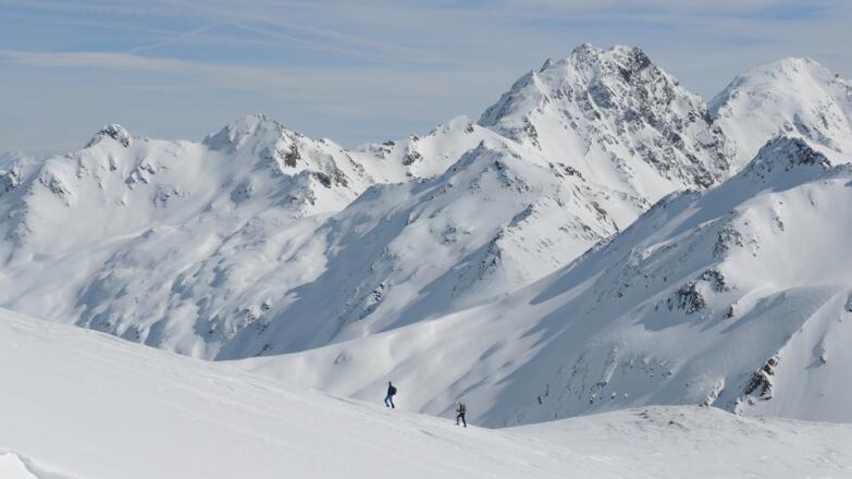 zwischen Pfoischarte und Gipfel