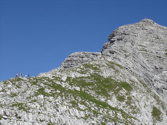 Südostgrat mit Warscheneckgipfel vom Widerlechnerstein