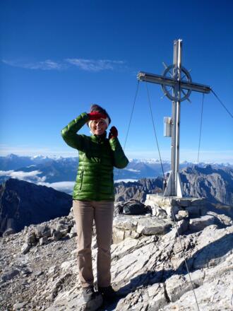 Am Gipfel der hinteren Bachofenspitze