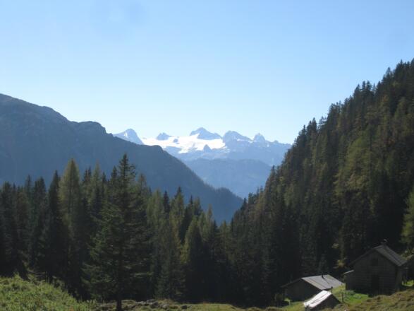 Blick zum Dachstein, Standort Vordersandlingalm