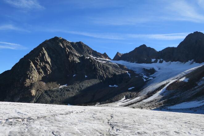 Blick zurück zum Linken Fernerkogel.