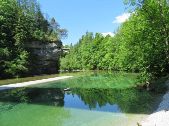 Mündung der Steyrling in den Klauser-See