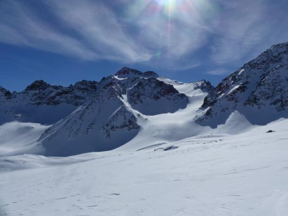 Blick hinüber zur beliebten Kuhscheibenspitze.