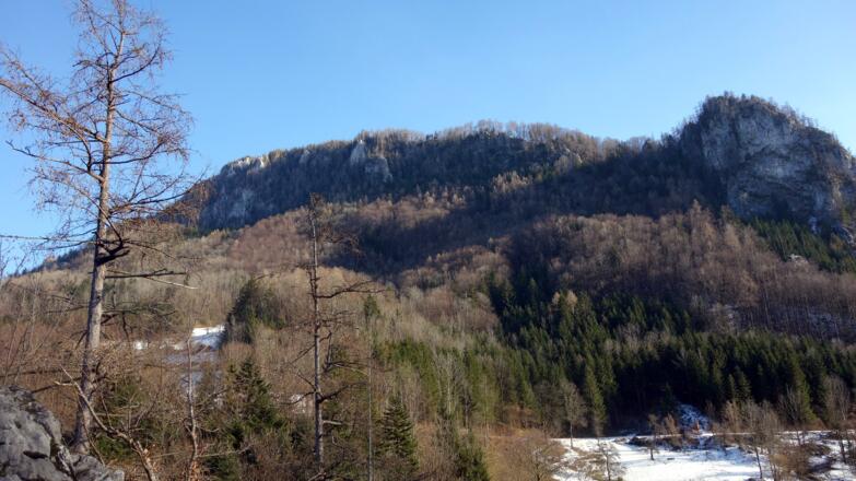 Blick vom Felsturm zum Westgrat Hohe Dirn