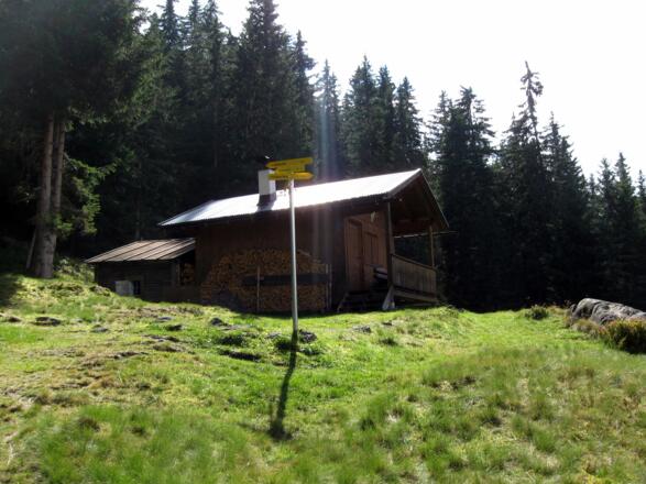 Die Nederer Hütte. Eine private Jagdhütte.