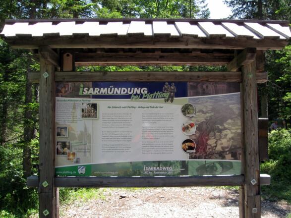 "Bei den Flüssen" - Schautafel beim Isarursprung