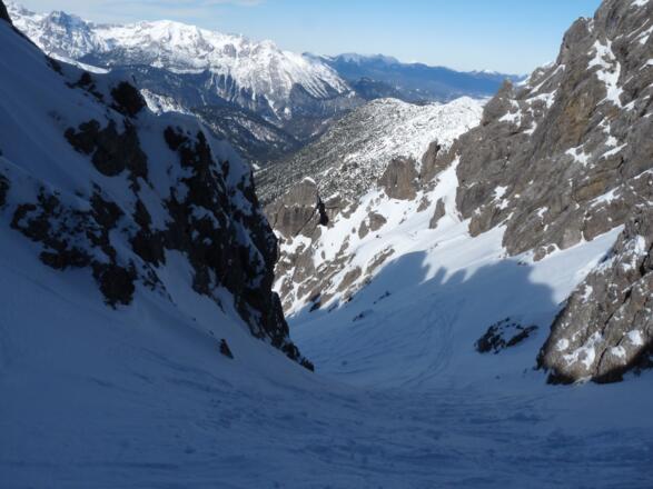 Blick nach Norden in das Kuhloch.