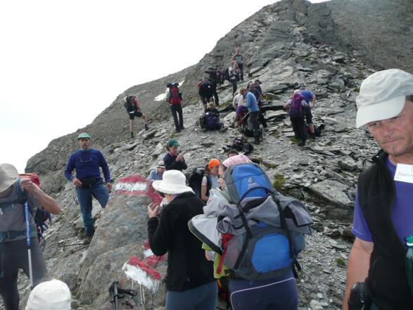 Rast auf dem Hortaler Joch.
