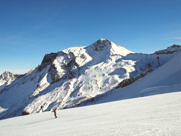 Hoher Riffler von der Piste gesehen