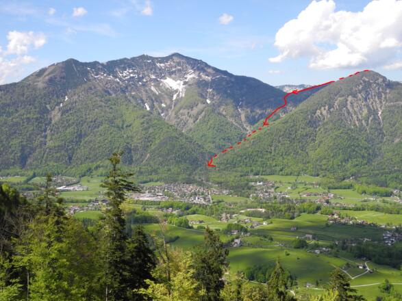 Gspranggupf mit Abstiegsroute