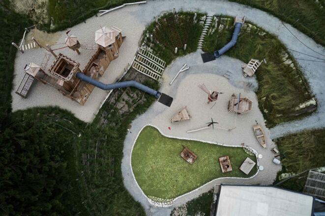 auf der Wellenrutsche