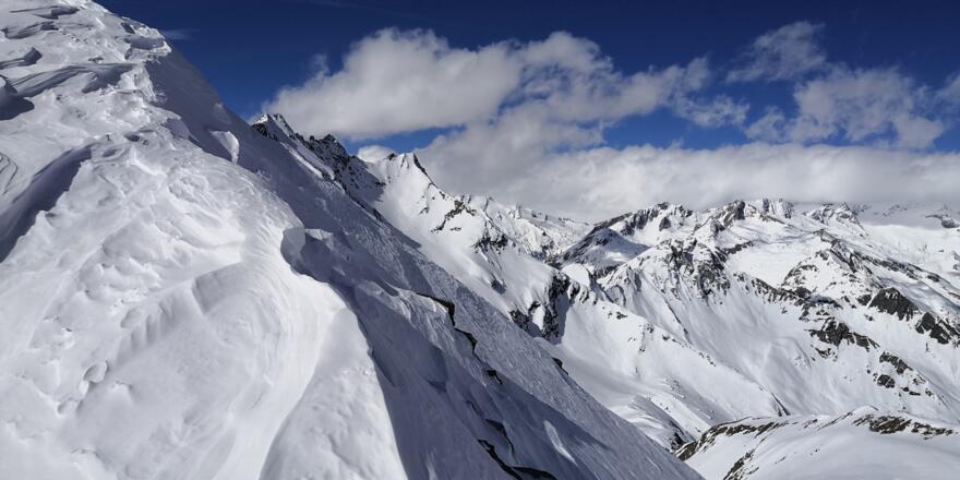 Blick vom Törl Richtung NW, Dreiherrnspitze