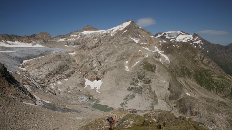 Talschluss Rauris Hoher Sonnblick Ochsenkarkees Stand August 2017
