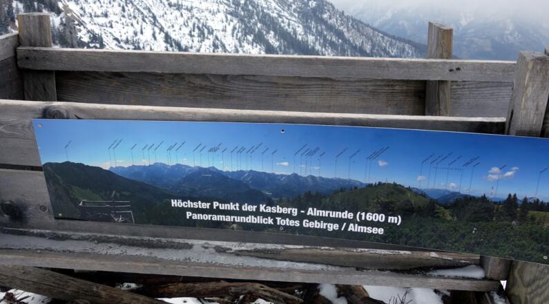 Almkogelrunde Info Tafel 1600m