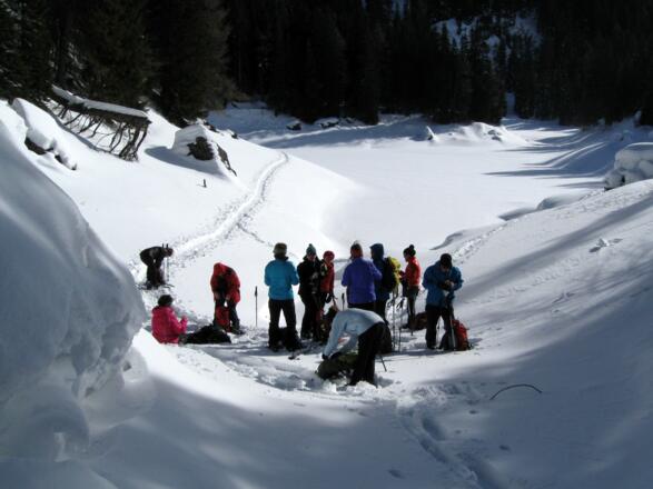 Schöner Rastplatz in einer windgeschützen Mulde.