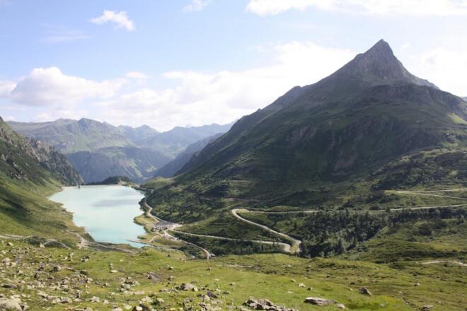 Blick zurück auf den Vermuntstausee