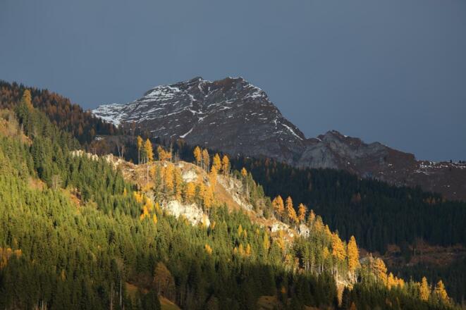 Höllwand im Herbst