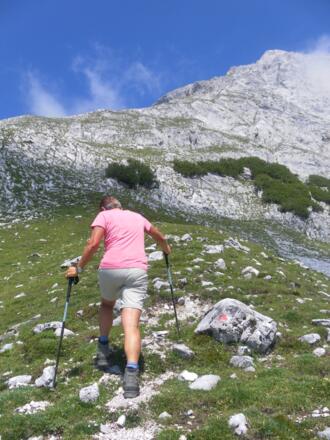 Zustieg zur Südflanke