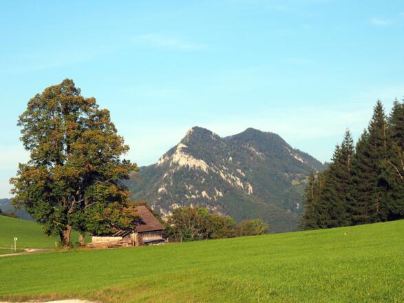Wieder am Startpunkt (720m) mit Dürrem Eck