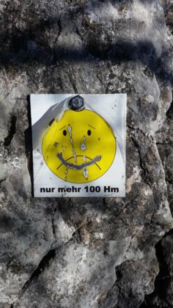 nur noch 100Hm!