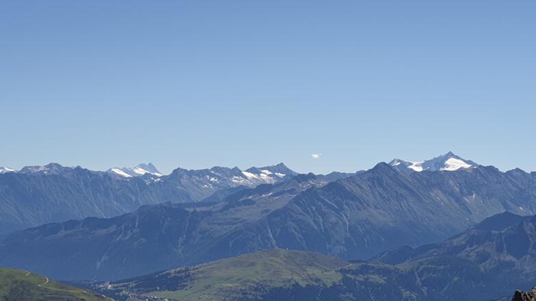 Aussicht Richtung Großglockner und Großvenediger