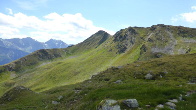 Der Weg unterhalb des Gasser Horns