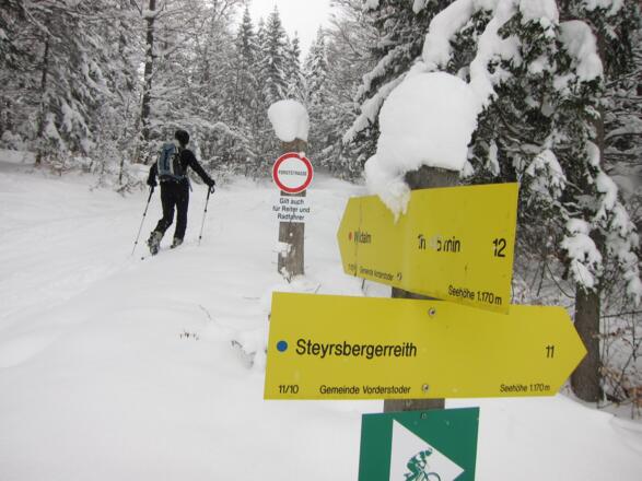 Auf 1170 Meter Abzweigung zur Wildalm