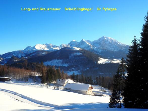 Muttling, Hallermauern von ca. 970m gesehen