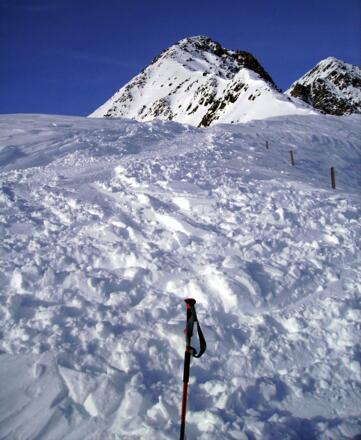 kurz unterhalb der Scharte
