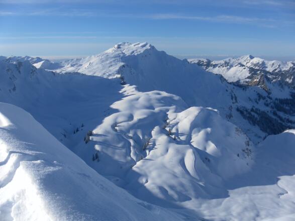 Subersachtal, Kreuzle und Diedamskopf vom Steinmandl