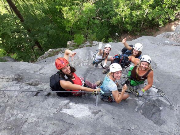 das Frauen Powerteam in der Zahmen Gams