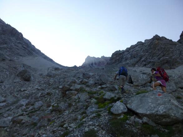 Aufstieg zum Kälberlahnzugjoch