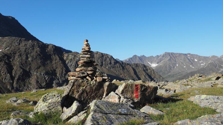Kamm ~2610m, rechts ansteigen