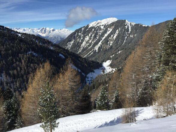 Das Viggartal mit dem darüber aufragenden Patscherkofel