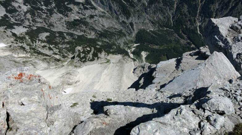Blick vom Gipfel in die "Dietlhöll"