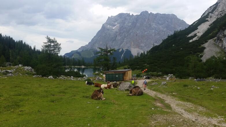 Seebensee und Zugspitzmassiv