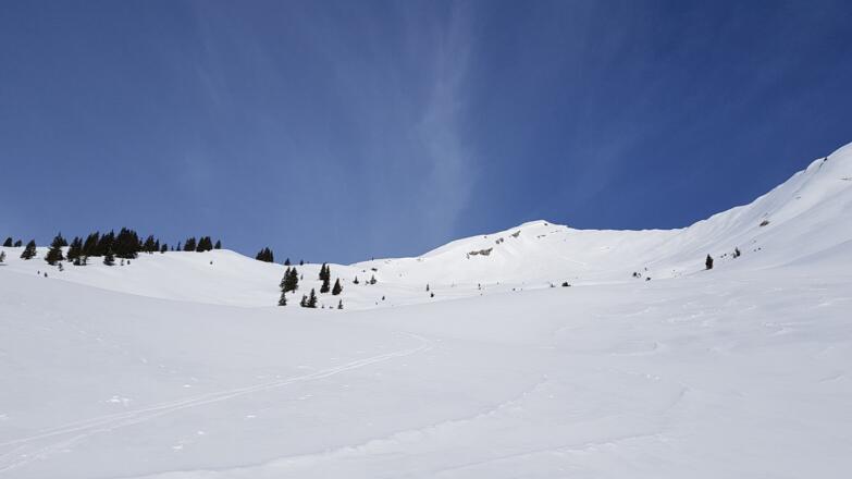 in der Mitte der Gipfel
