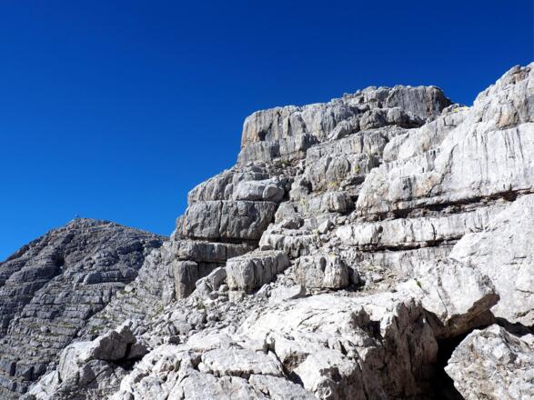 Sicherung Kletterseil um 2250m (gelb markiert)