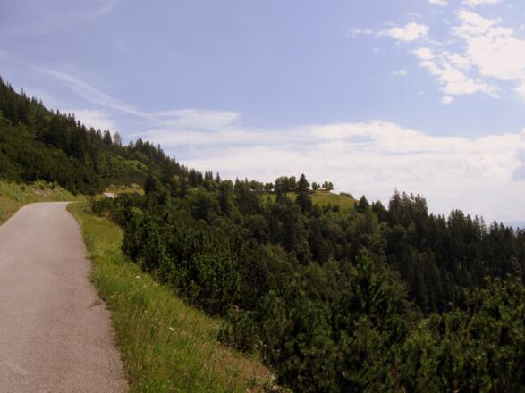 Ein letzter Blick zurück und dann geht's rasant ...